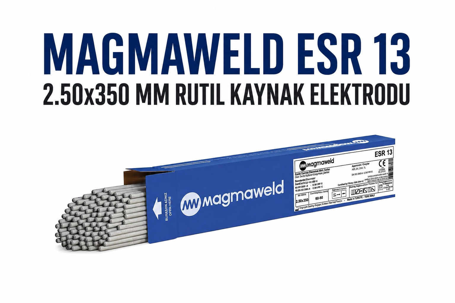 Magmaweld ESR 13 2.50×350 mm Rutil Elektrot İncelemesi 2026