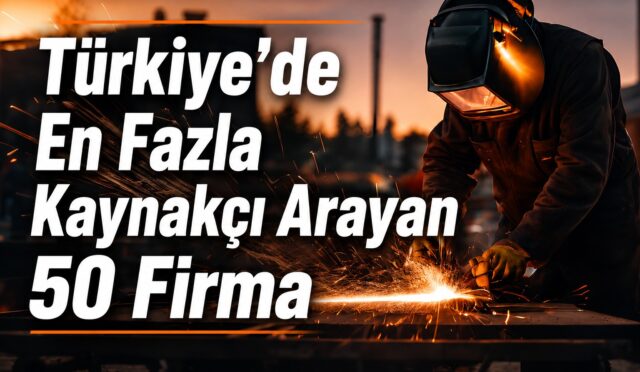 Türkiye'de En Fazla Kaynakçı Arayan Firmalar